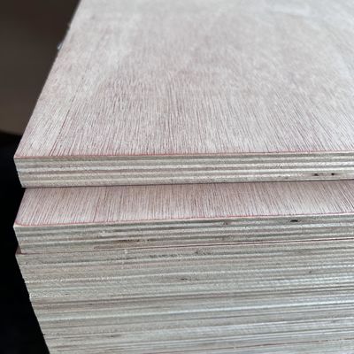 Moistureproof Hardwood Veneer Plywood Sturdy Thickness 3mm-25mm