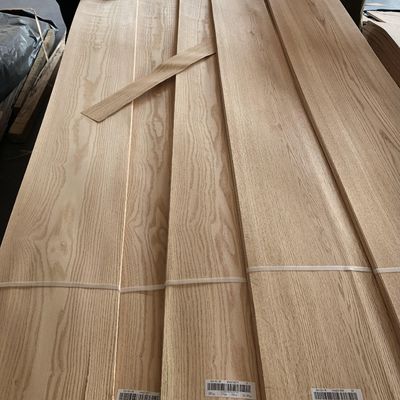 2023 Wholesale Red Oak Wood Veneer 0.45mm Oak Veneer Wood Sheets Natural Oak Veneers