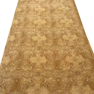 Altın Madrone Burl Veneer 4 * 8 Feet High End Altın Madrone Burl Veneer Mobilya Duvar Panelleri Kapı Ahşap Veneer